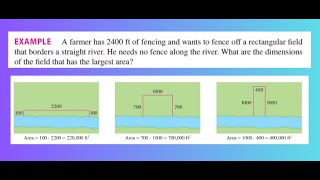 Calculus Optimization Fencing a Rectangular Field [upl. by Landing]