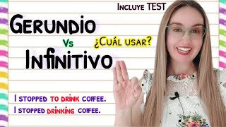 GERUNDIO vs INFINITIVO en INGLES Fácil Practico Eficiente Gerund vs Infinitive [upl. by Arreyt]