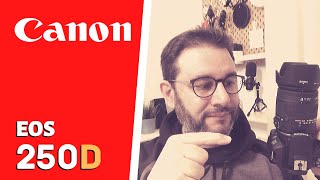 Canon Eos 250d  Unboxing e Recensione completa [upl. by Harmony576]