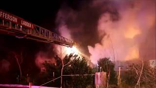 FAST MOVING FIRE GUTS HOUSE IN SETAUKET NY [upl. by Estren]