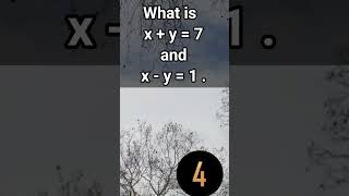 Solution to Simultaneous equations mathproblems mathquiz mathguide maths mathematicsquiz [upl. by Aztilem122]