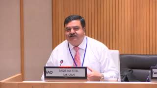 Secretary livestock Mr Saqib Ali Ateels address in the FAO Global Conference [upl. by Leslie]