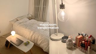 Small Room Makeover Minimalist amp Pinterest inspired transformation ikea room tour amp cozy [upl. by Anella]