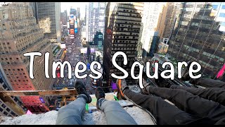 Climbing the ball drop building in Times Square [upl. by Reivilo]