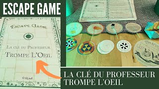 🔑 ESCAPE GAME dIllusions d’optique  La clé du Professeur Trompe LOeil  tiDudi [upl. by Samoht]