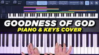 Goodness of God Piano amp Keys Playthrough  CeCe Winans  Song Specific Patch Sunday Keys [upl. by Moberg]