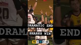 SHARKS WIN vs DRAGONS AT 85th Minute  URC RUGBY HIGHLIGHTS rugby sharks urc [upl. by Yentroc]