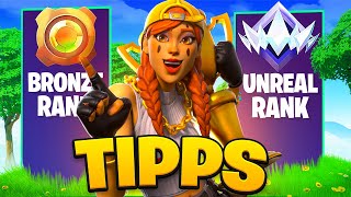 ✅So wirst DU SCHNELL Unreal Rank in CHAPTER 5🏆 Fortnite Tipps und Tricks Deutsch [upl. by Otrepur]