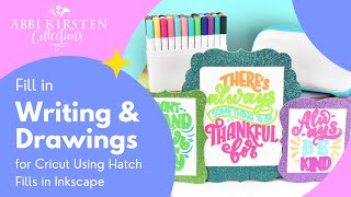 How to Fill in Writing and Drawings with Cricut Using Hatch Fills in Inkscape [upl. by Latashia828]