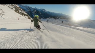 Kid telemark skiing  Eliot in Arinsal Andorra [upl. by Gnat]