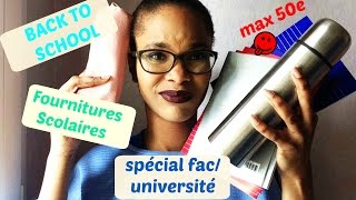 BACK TO SCHOOL fournitures scolaires  spécial fac luniversité max 50e Taina SoBeauty [upl. by Lib289]