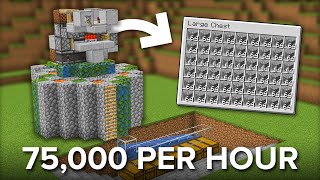 Minecraft Easy Cobblestone Farm Tutorial  Fully Automatic [upl. by Funk]