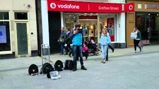 Time To Say Goodbye  A brilliant busker in Dublin [upl. by Tyoh]