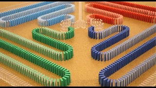 Amazing COLOR CHANGING Dominoes Part 1 [upl. by Leeann]