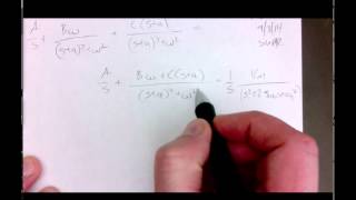 Partial fraction expansion for underdamped second order systems [upl. by Nnylannej]