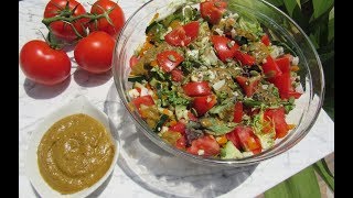 LA MEJOR SALSA CRUDIVEGANA PARA ENSALADA [upl. by Pasco]