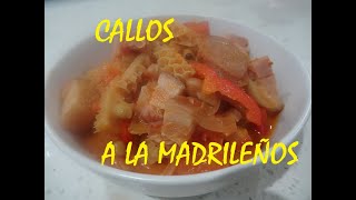 Pinoy cooks quotCallos A La Madrileñosquot  Spanish Callos  Beef tripe Stew [upl. by Nnaassilem]