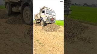 Power TATA TRUCK 💯😭 truck tata dumper jcb tractor [upl. by Ahsenak758]