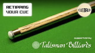 How to ReTip  Change Your Snooker Cue Tip  Ferrule Restoration [upl. by Deys257]