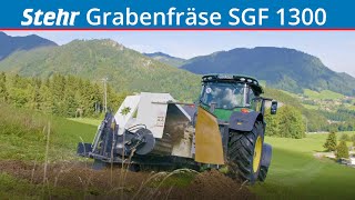 Grabenfräse Stehr SGF 1300  Praxiseinsatz in Ruhpolding [upl. by Helaina]