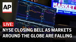 LIVE NYSE closing bell as financial markets around the globe are falling [upl. by Jaal]