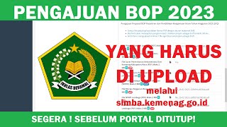 Cara Mengajukan Bantuan Operasional BOP Kemenag untuk Pesantren MDT Madin TPQ TPA Tahun 2023 [upl. by Danny837]