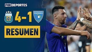 DOBLETE DE MESSI ðŸ”¥  Argentina 4  1 Guatemala  HIGHLIGHTS  AmistosoEnFOX [upl. by Aire]