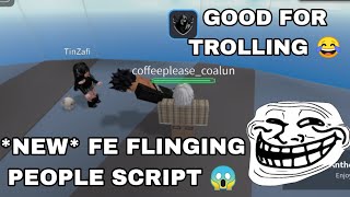 FE NEW FLING PEOPLE SCRIPT  VERY GOOD FOR TROLLING 😂  GIVEAWAY WINNERS ANNOUNCEMENT 😱 [upl. by Eciuqram]