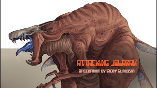 Attacking jelarak Speedpaint [upl. by Betthel623]