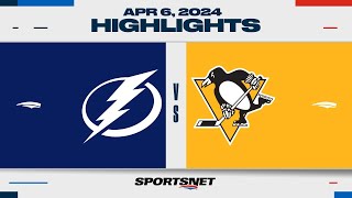 NHL Highlights  Lightning vs Penguins  April 6 2024 [upl. by Sada61]