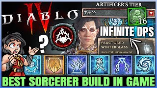 Diablo 4  New Best INFINITE DPS Sorcerer Build  Season 4 Frozen Orb  OP  Skills amp Gear Guide [upl. by Ydnik]