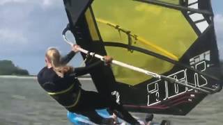 Windsurfing Jibe training [upl. by Gillespie67]