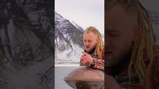 Handpan in Iceland 🇮🇸🛸🌿 handpanmeditation healingmusic iceland [upl. by Jules305]