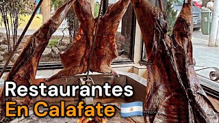 El Calafate Argentina ¿Donde comer 🍽️ Los mejores Restaurantes de la Patagonia 🇦🇷 [upl. by Sivla]