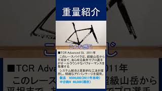 65kgの通勤ロードバイクのフレーム（GIANT TCR Advanced SL）の重量紹介 2011年のフラッグシップモデル（一番いいやつ） 自転車はヒルクライム仕様 [upl. by Abih]