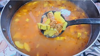 ESFRIOU FIZ SOPA VEJA ESSE RECEITA DE SOPA DE CARNE COM LEGUMES SIMPLESMENTE DELICIOSO [upl. by Prima324]