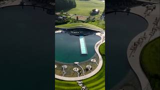 Most luxurious hotel infinity pool in the world 5stars luxury hotel at alpins with suites and room [upl. by Lleraj]