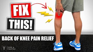 How To Fix Back Of Knee Pain  Stretches And Exercises [upl. by Levy604]