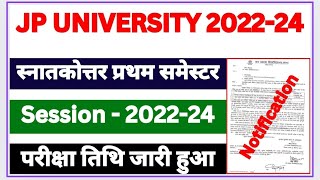 PG Session 202224 Exam From  Jp University Chapra [upl. by Akered]