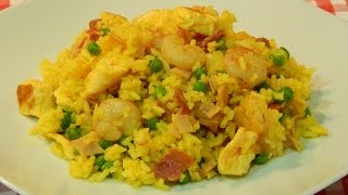 Receta de arroz salteado con delicias [upl. by Aymik]