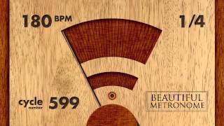 180 BPM 14 Wood Metronome HD [upl. by Tnilk]