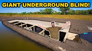 Building a GIANT UNDERGROUND Duck Blind for the LEASE Had to Use a CRANE [upl. by Didier]