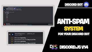 Creating an AntiSpam System for Your Discord Bot in Discordjs v14 [upl. by Siraf]