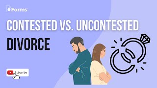 Contested Vs Uncontested Divorce [upl. by Safier30]