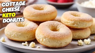 Cottage Cheese Keto Donuts  LowCarb Treat Recipe [upl. by Noxin]