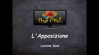 Analisi logica L Apposizione lezione base [upl. by Anirehs457]