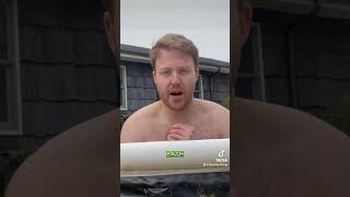 Dude watches David Goggins one time and says this humor icebath sketchcomedy viral wimhof [upl. by Yllim]