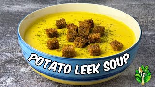 Potato leek soup with Italian touch  Quick and easy vegan recipe [upl. by Rizan95]