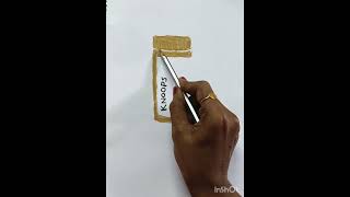 How to draw  knoops hot chocolate  tin easily with the pastel colours YouTube  shorts  mercy S [upl. by Deedahs]