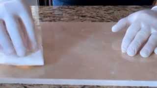 How to remove acid etch marks from marble using Lustro Italiano Etch Remover [upl. by Nidnal]